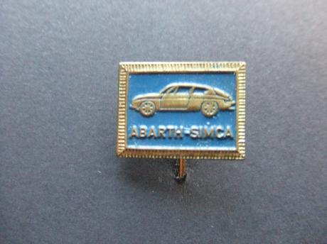Abarth Simca Italiaanse automerk Abarth oldtimer blauw